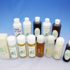 よもぎなど薬草エキスとユーカリのハーブオイルを配合してかゆみ、湿疹、アトピー性皮膚炎に優れた効果のよもぎ化粧品シリーズ、ヨモギローション。
